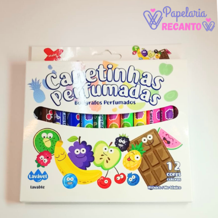 Canetinha Perfumada Make+ 12 cores