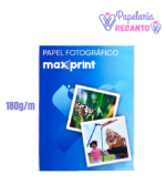 Papel Fotográfico Glossy Maxprint A4 - 50 Folhas - Imagem 2
