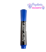 Pincel Marcador Permanente Marking Ponta Chanfrada Azul - Bic